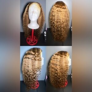 13x4 blonde curly wig